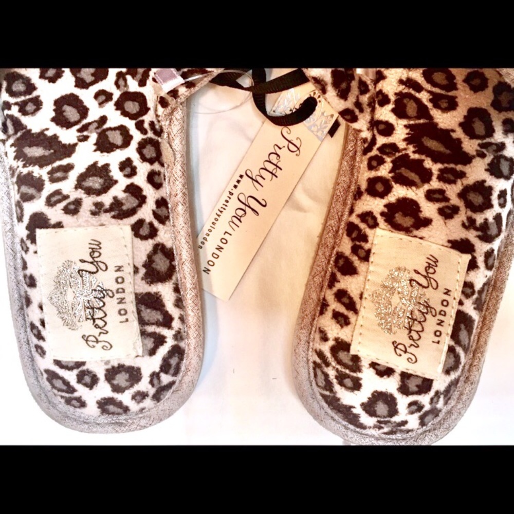 NEW Pretty You LONDON Elodie Grey Deluxe Slipper - Picture 5 of 7